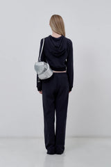 KIRSH PLAIN SEMI WIDE PANTS - DARK NAVY 