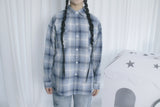 Checkered Over Fit Collar Shirt
