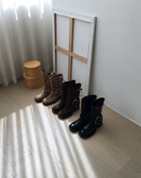 Biker half boots