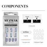 MUZMAK リユーザブルグラムデザインネイルチップ ミーティア(レギュラー)