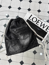 Lip Denim Pants Bag