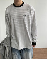 バンドストライプロングスリーブ