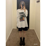 ODDBALL MONSTER TRUCK LONG SLEEVE WHITEMELANGE