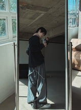 Cozy ボリュームカットデニムパンツ