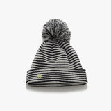  Twister Star Stripe Pom Beanie - Black