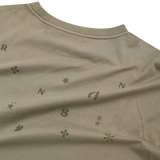 Too Cool overfit dust khaki short sleeve tee