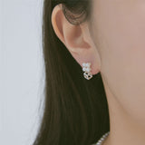 Frame Cube Pearl Open Ring