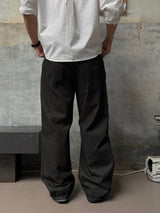 D-ring non-fade regular denim pants