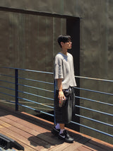 アビン クロップ ワッフル 半袖Tシャツ 4C