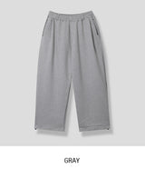 ナズピンタックベルティドバルーンスウェットパンツ