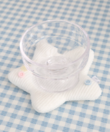 fluffy star plate - button candy