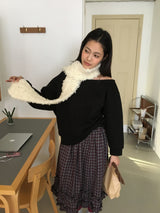 Ready Off-Shoulder Sweatshirt (2 Colors)