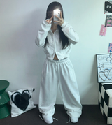 ストリートパッチワイドパンツ 🤎🤍🖤3COLOR