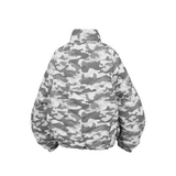 RELABELインタラクティブ (Black Bone)Vカット ボーンストラクチャー マッスル90 レイヤード リブニット ダウンジャケット