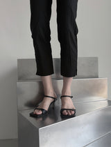 strap sandal heels (2color)