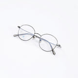 Knouun Round titanium glasses CODE. 103. B Black