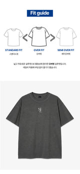NTE monogram pigment-dyed short-sleeve t-shirt (3color)