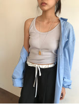 ロング＆レーンアンバーネックレス (1color)
