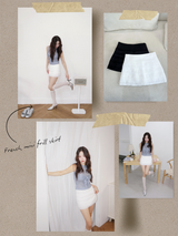 French mini frill skirt