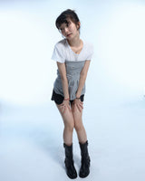 Eyelet 2 - Way Wrap Skirt - Gray