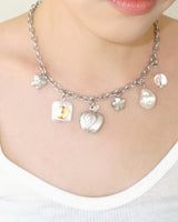 APPLE LOCKET CHARM NECKLACE