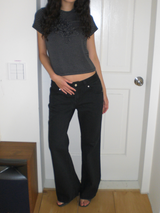 Milly boots cut pants [Black]