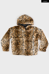Vega luxe fur hooded jumper