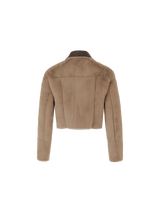 Short reversible leather mustang (Brown)