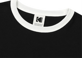 (WOMAN) エッセンシャルリンガーTシャツ【ブラック】