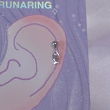 Full surgical steel mini fish piercing