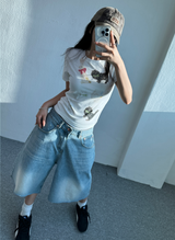 LIGHT BLUE DENIM BERMUDA💦🩵💙 - 3 SIZES