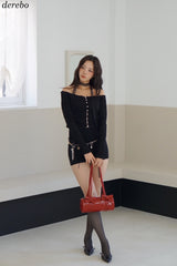 ハートキーリングシルバーゴールドチェーンベルト