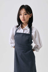 ASTRAL BUCKLE MINI DRESS / CHARCOAL