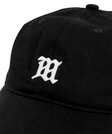 M LOGO COTTON BALL CAP_BLACK