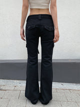 CARGO SLIM BOOTS CUT PANTS (2C)