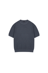 Waffle Knit Crewneck T-Shirt