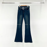 Belt bootcut denim-PT