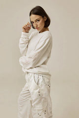 Satin cargo pants