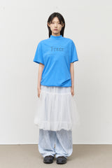 フリー プリンテッド モック トップ