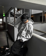 "Anbuck Button Hooded Jacket "