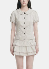 Mave Puff Sleeve Skirt Set