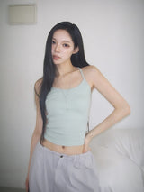Toon U-neck Ribbed Slim Sleeveless