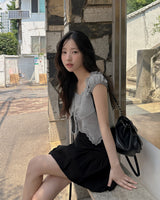 Kiri レース半袖Tシャツ