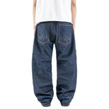 H1 Baggy - Raw Indigo Blue  - Celana Jeans
