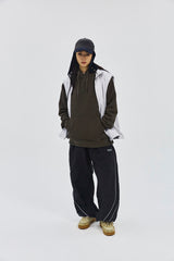 LIGHTWEIGHT LOGO JOGGER PANTS BLACK/BURGUNDY