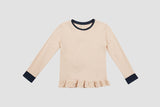 レイヤードフリルTシャツ / ピーチ