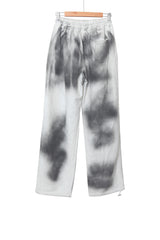 spray-washed string pants