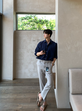 Wonderant Ice Cotton Linen Overfit Shirt