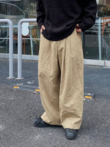 コットンワイドバンディングバルーンパンツ　３色
