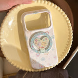 ドリーム カラー カートゥーン マグネティック iPhone ケース